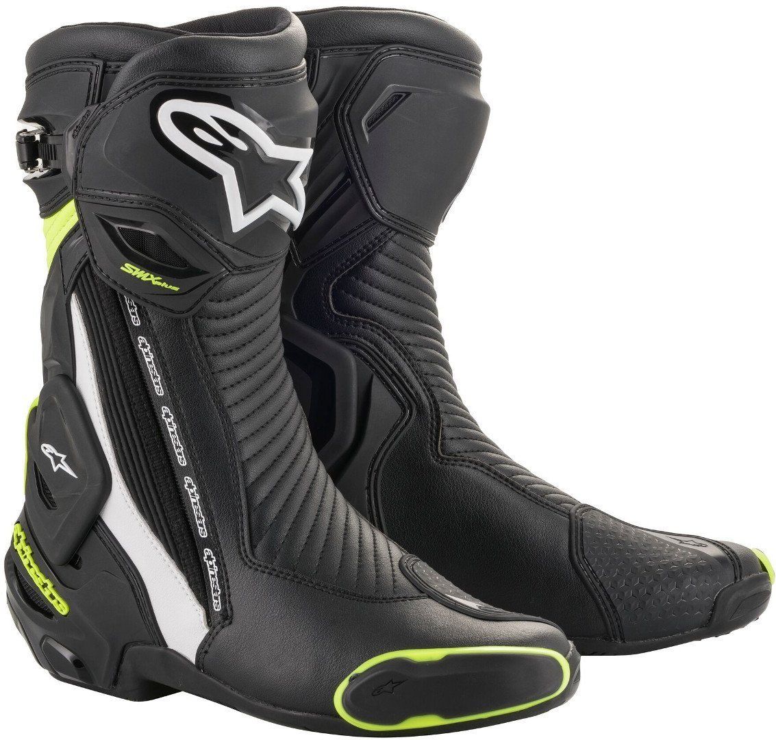 Alpinestars SMX Plus v2 Black/White/Yellow Boots : Delivery in 10 Days